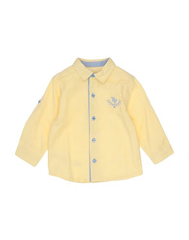 TUTTO PICCOLO Patterned shirt Yellow 100% Cotton