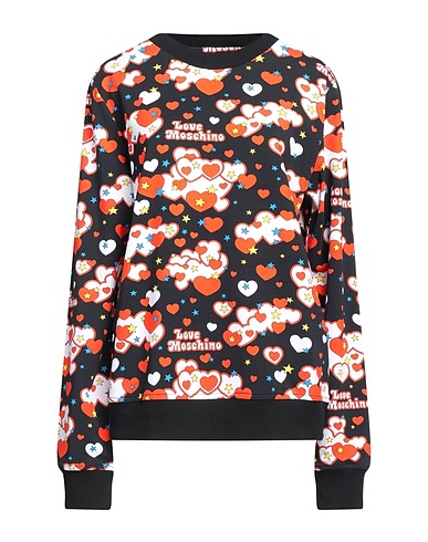 LOVE MOSCHINO Felpa Nero 93% Cotone, 7% Elastan