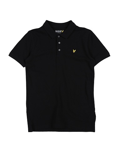 LYLE & SCOTT Polo Nero 100% Cotone