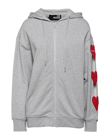 LOVE MOSCHINO Felpa Grigio 100% Cotone, Elastan