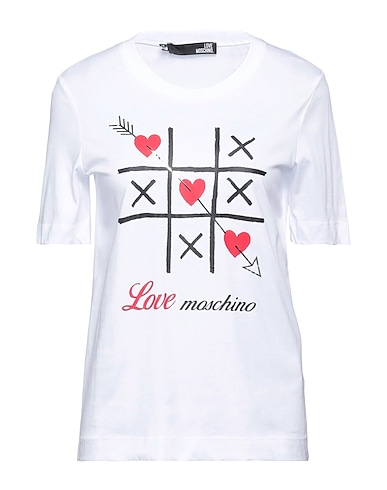 LOVE MOSCHINO Basic T-shirt White 100% Cotton
