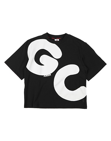 GCDS MINI T-shirt Black 95% Cotton, 5% Elastane