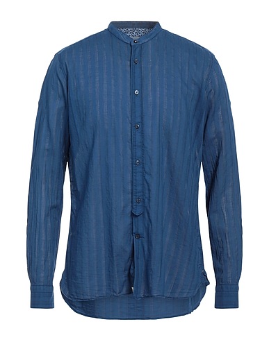 TINTORIA MATTEI 954 Camicia tinta unita Blu 100% Cotone