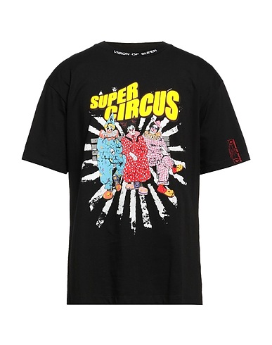 VISION OF SUPER T-shirt Black 100% Cotton