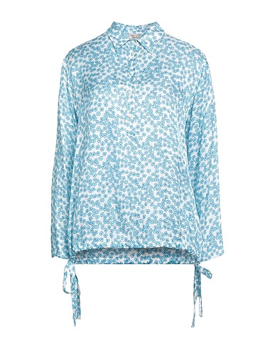 HER SHIRT HER DRESS Top Sky blue 65% Viscose, 35% Silk