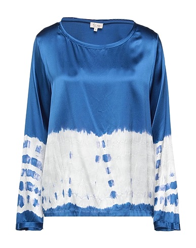 HER SHIRT HER DRESS Top Blu 94% Seta, 6% Lycra®
