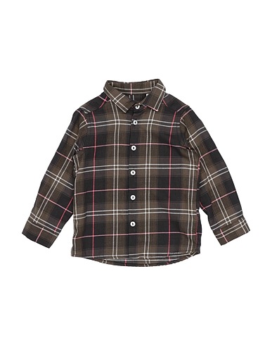 MOOD_ONE Patterned shirt Dark green 50% Cotton, 50% Polyester