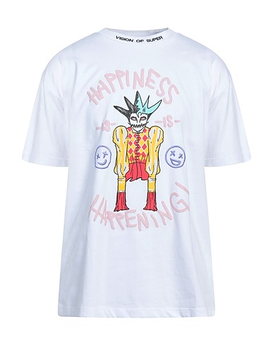 VISION OF SUPER Basic T-Shirt White 100% Cotton