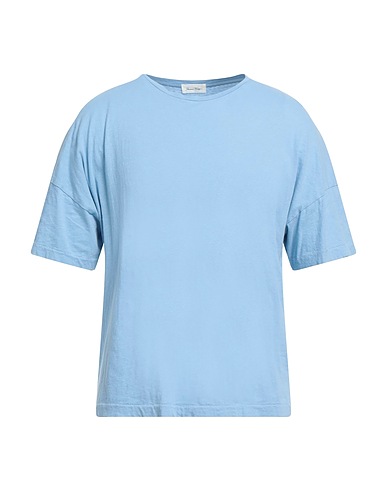 AMERICAN VINTAGE T-shirt Blu chiaro 100% Cotone