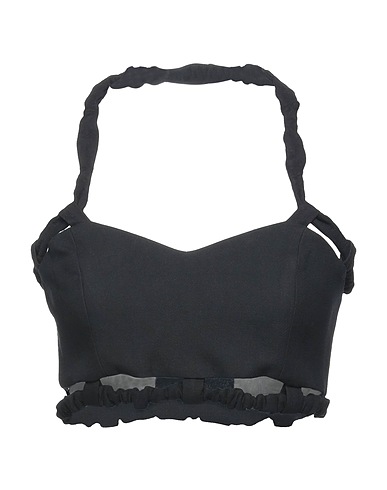 GANNI Crop top Black 100% Organic cotton