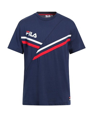 FILA T-shirt Navy blue 100% Cotton