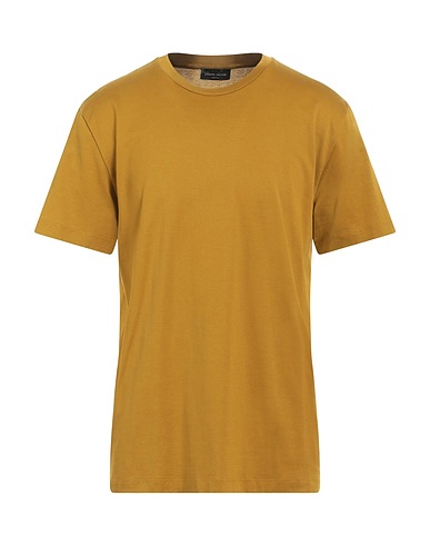 ROBERTO COLLINA Basic T-Shirt Senf 100% Baumwolle