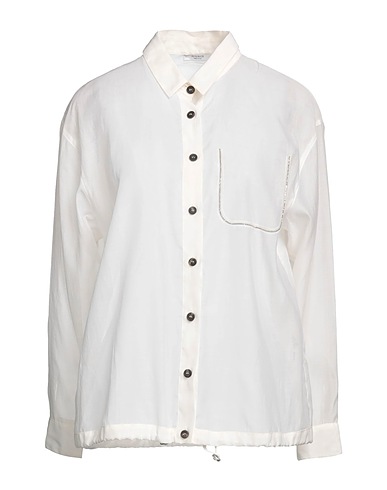 PESERICO Shirts Ivory 67% Cotton, 33% Silk