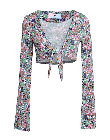 CHIARA FERRAGNI Shrug Sky blue 95% Viscose, 5% Elastane