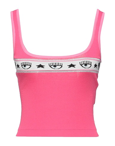 CHIARA FERRAGNI Top Fuchsia 65% Viscose, 35% Polyester, Cotton, Metallic fiber