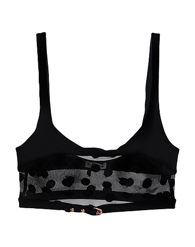 FOR LOVE & LEMONS Top Black 46% Nylon, 44% Polyester, 10% Elastane, Cotton, Viscose