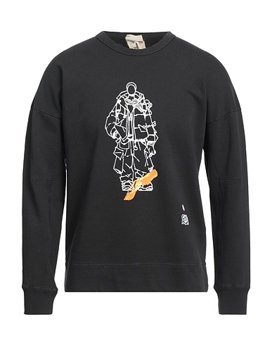 TEN C Sweatshirt Schwarz 100% Baumwolle