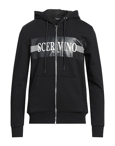 SCERVINO Hooded sweatshirt Black 100% Cotton