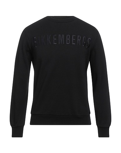 BIKKEMBERGS Sweatshirt Black 100% Cotton, Elastane