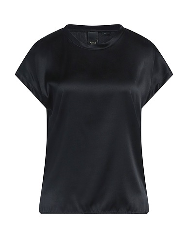 PINKO Top Black 95% Silk, 5% Elastane