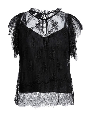 PINKO Top Noir 63% Polyamide, 37% Viscose