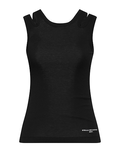 STELLA McCARTNEY Tank top Black 67% Lyocell, 33% Cotton