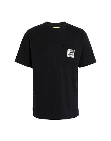 MARKET T-shirt 25 HR LAWYER SERVICE POCKET TEE
 Black 100% Cotton