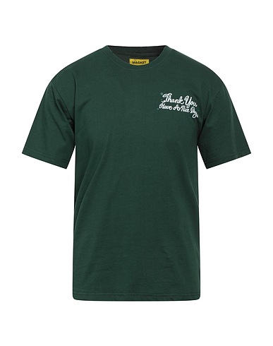 MARKET T-Shirt THANK YOU ROSE TEE
 Dunkelgrün 100% Baumwolle