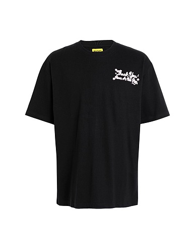 MARKET T-shirt THANK YOU ROSE TEE
 Black 100% Cotton