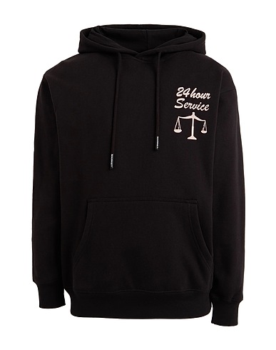 MARKET Hooded sweatshirt 24 HR LAWYER SERVICE HOODIE
 Black 100% Cotton