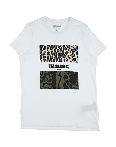 BLAUER. T-shirt White 100% Cotton