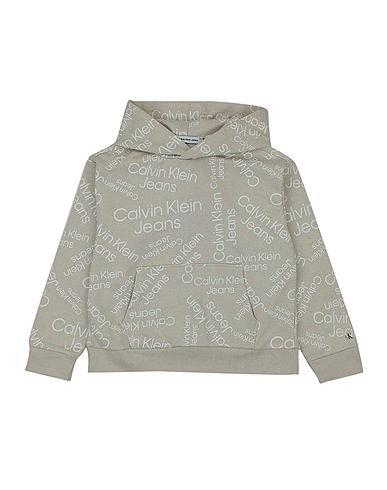 CALVIN KLEIN JEANS Sweatshirt Beige Cotton