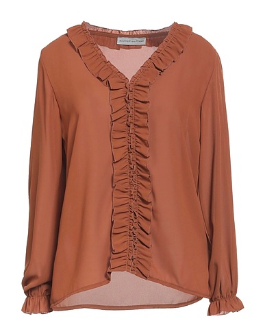 BOUTIQUE de la FEMME Top Brown 100% Polyester