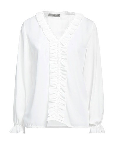 BOUTIQUE de la FEMME Top Weiß 100% Polyester