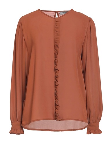 BOUTIQUE de la FEMME Top Brown 100% Polyester
