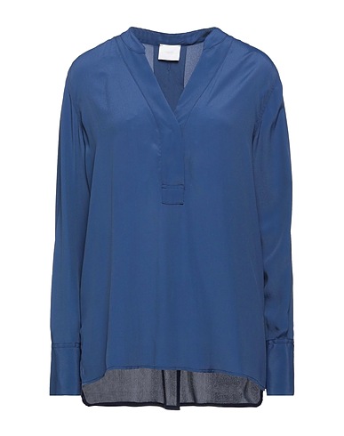 MERCI ITALIA Top Midnight blue 82% Acetate, 18% Silk