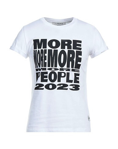 (+) PEOPLE T-shirt White 100% Cotton