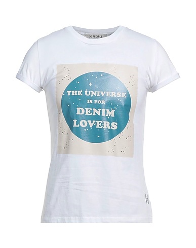 (+) PEOPLE T-shirt White 100% Cotton