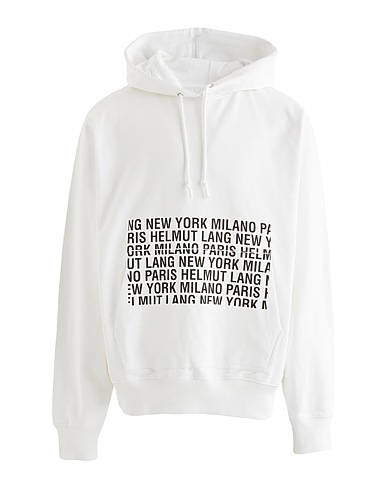 HELMUT LANG Hooded sweatshirt White 100% Cotton