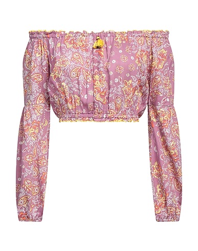 POUPETTE ST BARTH Off-the-shoulder top Mauve 100% Viscose