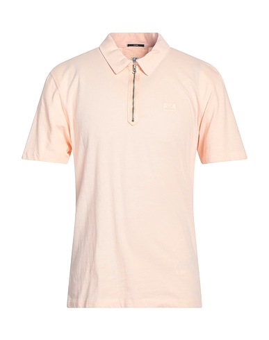 C.P. COMPANY Polo shirt Salmon pink 55% Cotton, 45% Polyamide