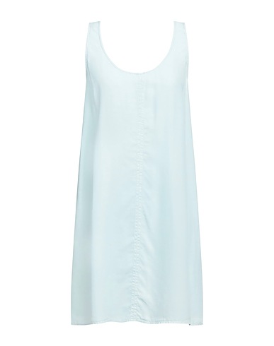 HER SHIRT HER DRESS Short dress Sky blue 100% Cupro
