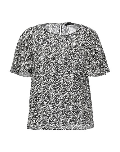 WEEKEND MAX MARA シルクトップス ブラック シルク 100%