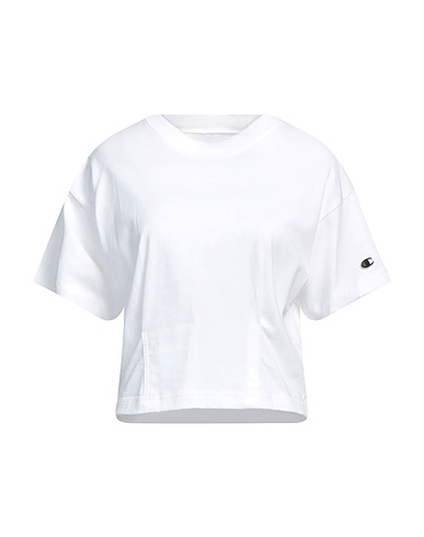 CHAMPION T-shirt Bianco 100% Cotone