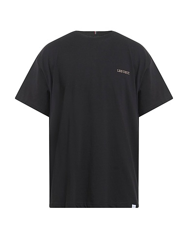 LES DEUX Basic T-Shirt Schwarz 50% Recycelte Baumwolle, 50% Recyceltes Polyester