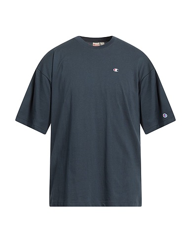 CHAMPION Basic T-Shirt Navy blue 100% Cotton