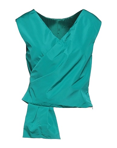 PINKO Top Emerald green 100% Polyester