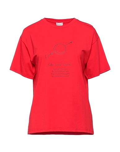 ROSAMUND MOISELLE T-shirt Rosso 93% Cotone, 7% Poliuretano