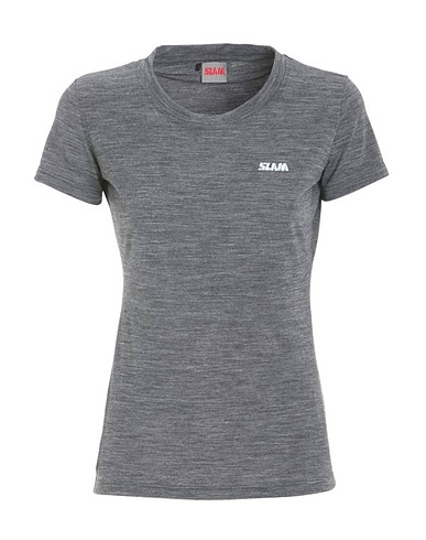 SLAM Camiseta Gris oscuro 51% Poliéster, 41% Lana Merina, 8% Elastán