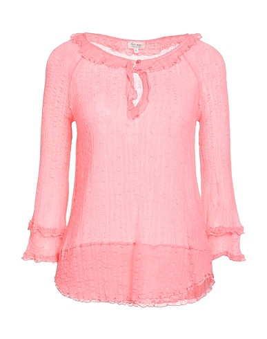 HER SHIRT HER DRESS Top Rosa 63% Cotone, 37% Seta